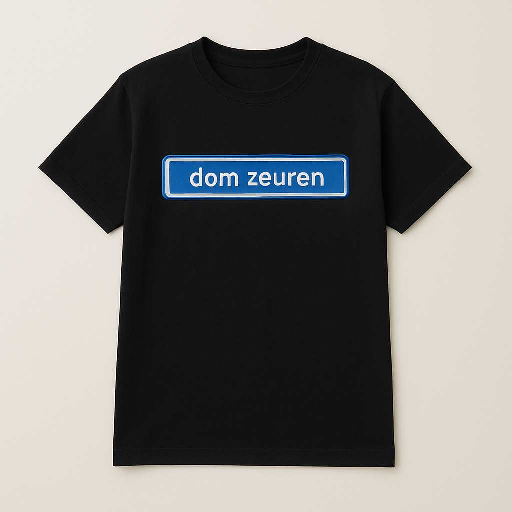 Dom Zeuren T-Shirt zwart