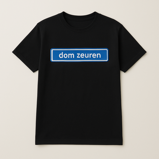 Dom Zeuren T-Shirt zwart